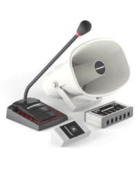 S665 - Комплект 1+6-канального переговорного устройства для АЗС класса «КЛИЕНТ-КАССИР» с функциями диспетчерской связи, системой громкого оповещения и режимом «СИМПЛЕКС»