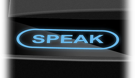 Сенсорная клавиша «SPEAK» пульта переговорной связи