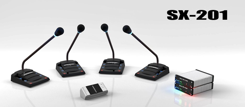 SX-201 - 5-канальная система конференц-связи в судах с 6 канальной аудиозаписью судебного заседания и возможностью удаленного прослушивания записи разговоров