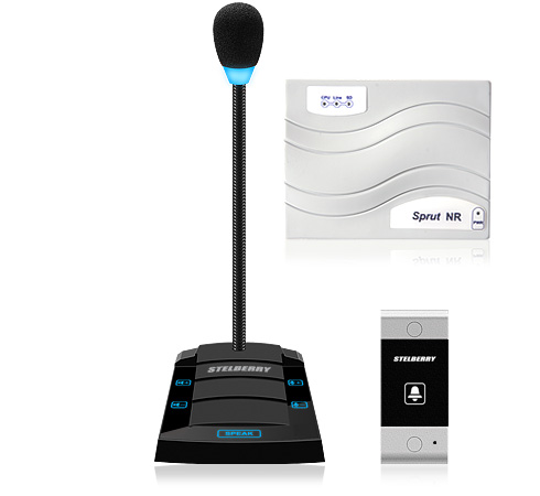 SX425 - Комплект уличного переговорного устройства пассажир-кассир с контролем разговоров