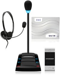 SX402 - Переговорное устройство клиент-кассир с подключаемой гарнитурой и системой записи разговоров
